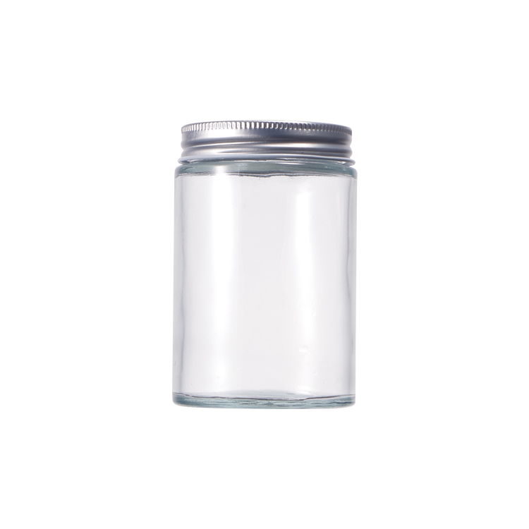 Wholesale Custom Empty 180ml 200ml 300ml 500ml Round Clear Baby Food Honey Storage Wide Mouth Glass Jar With Lid