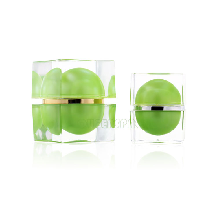 Wholesale Custom Empty 30ML 50ML Acrylic Body Cream Jar High-end Double Wall Cosmetic Jars