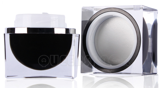 Wholesale Custom Empty 30ML 50ML Acrylic Body Cream Jar High-end Double Wall Cosmetic Jars