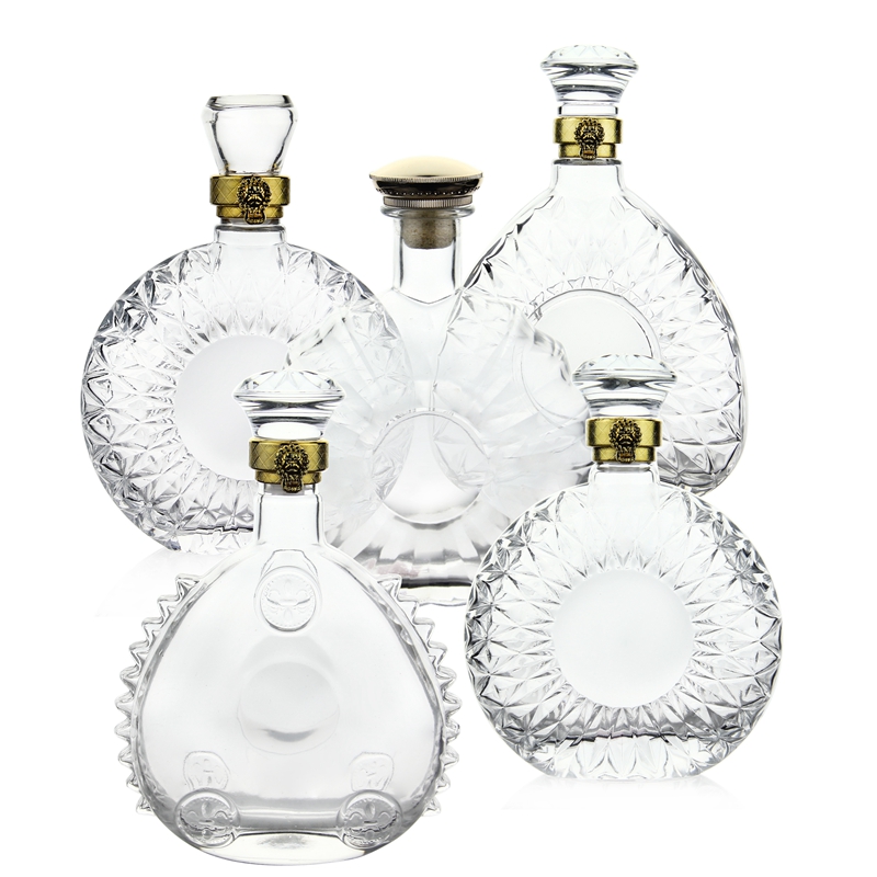 Wholesale Custom Empty Liquor Bottle Glass Vodka Whisky Liquor Glass Bottle For Liquor Art Bottle