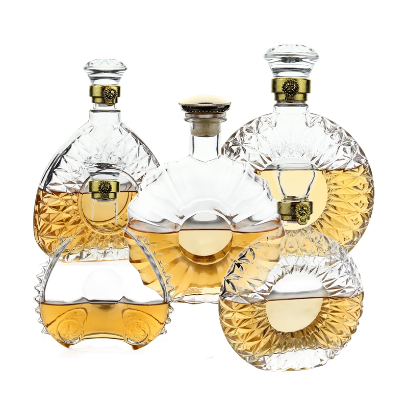 Wholesale Custom Empty Liquor Bottle Glass Vodka Whisky Liquor Glass Bottle For Liquor Art Bottle