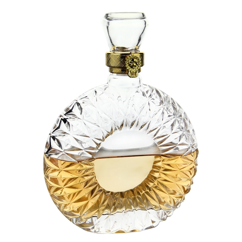 Wholesale Custom Empty Liquor Bottle Glass Vodka Whisky Liquor Glass Bottle For Liquor Art Bottle