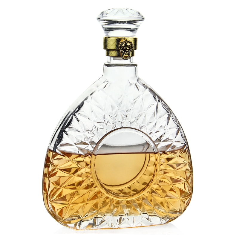 Wholesale Custom Empty Liquor Bottle Glass Vodka Whisky Liquor Glass Bottle For Liquor Art Bottle