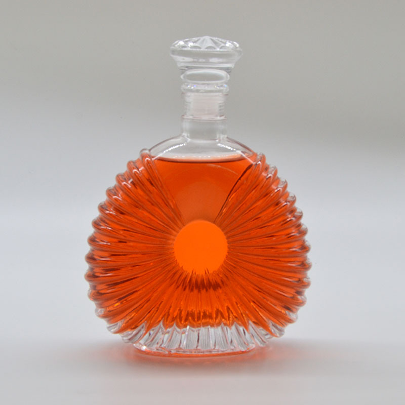 Wholesale Custom Empty XO Whisky Bottle Wine 750Ml Glass Liquor Bottle