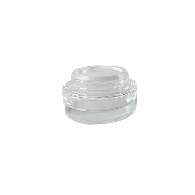 Wholesale Custom High Quality Cosmetic Cream Empty 30ml Glass Jar Plastic Lid