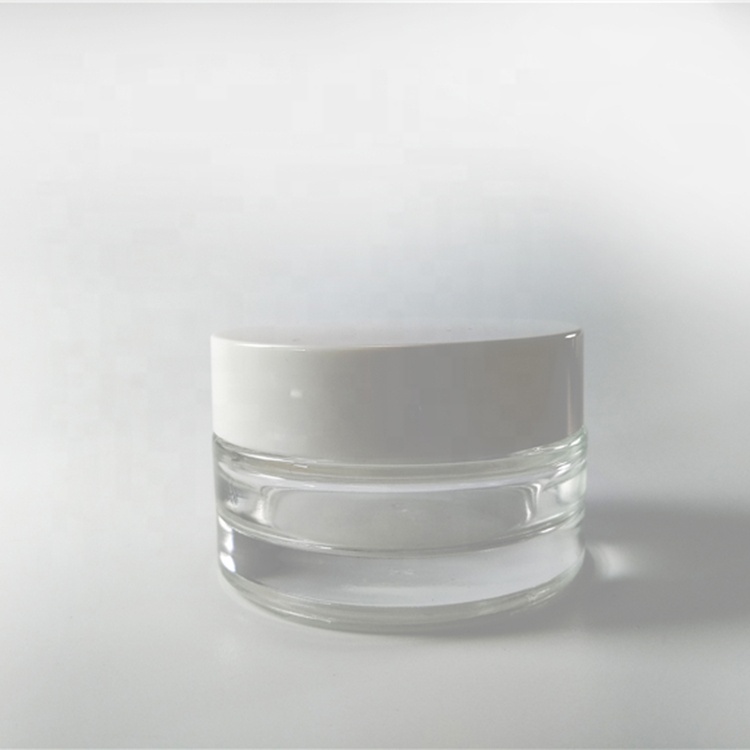 Wholesale Custom High Quality Cosmetic Cream Empty 30ml Glass Jar Plastic Lid