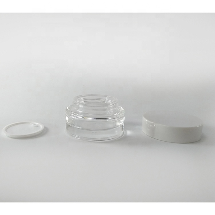 Wholesale Custom High Quality Cosmetic Cream Empty 30ml Glass Jar Plastic Lid