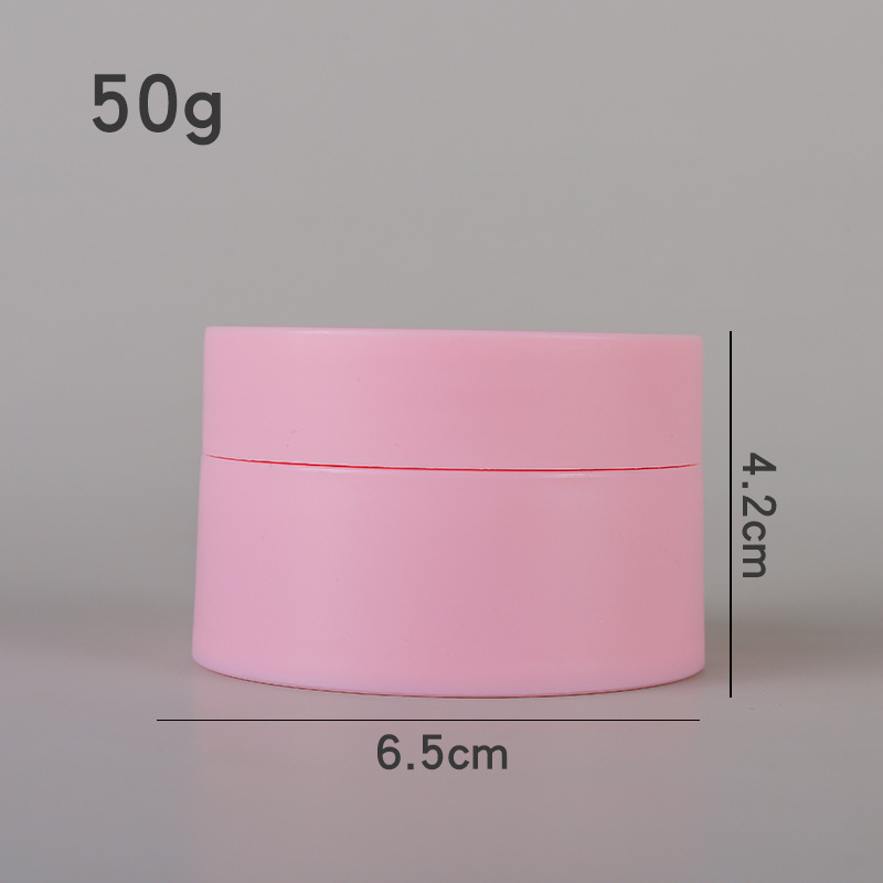 Wholesale Custom Logo 50g White Pink Blue Black Colorful Empty PP Plastic Cream Jar