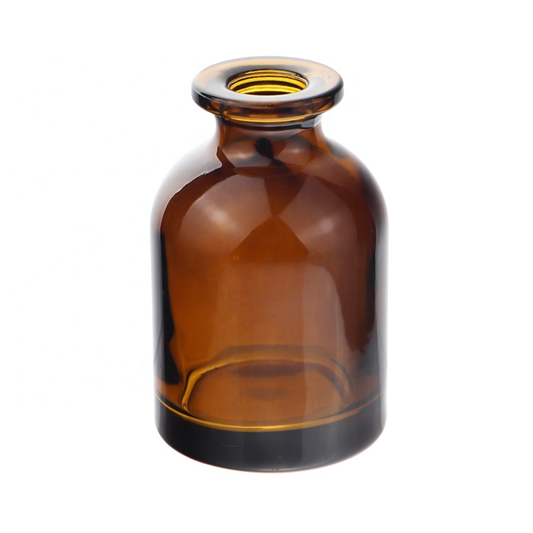 Wholesale Custom Logo Clear Amber Glass Packaging Bottles For Oil Empty Fragrance Reed Diffuser Bottle