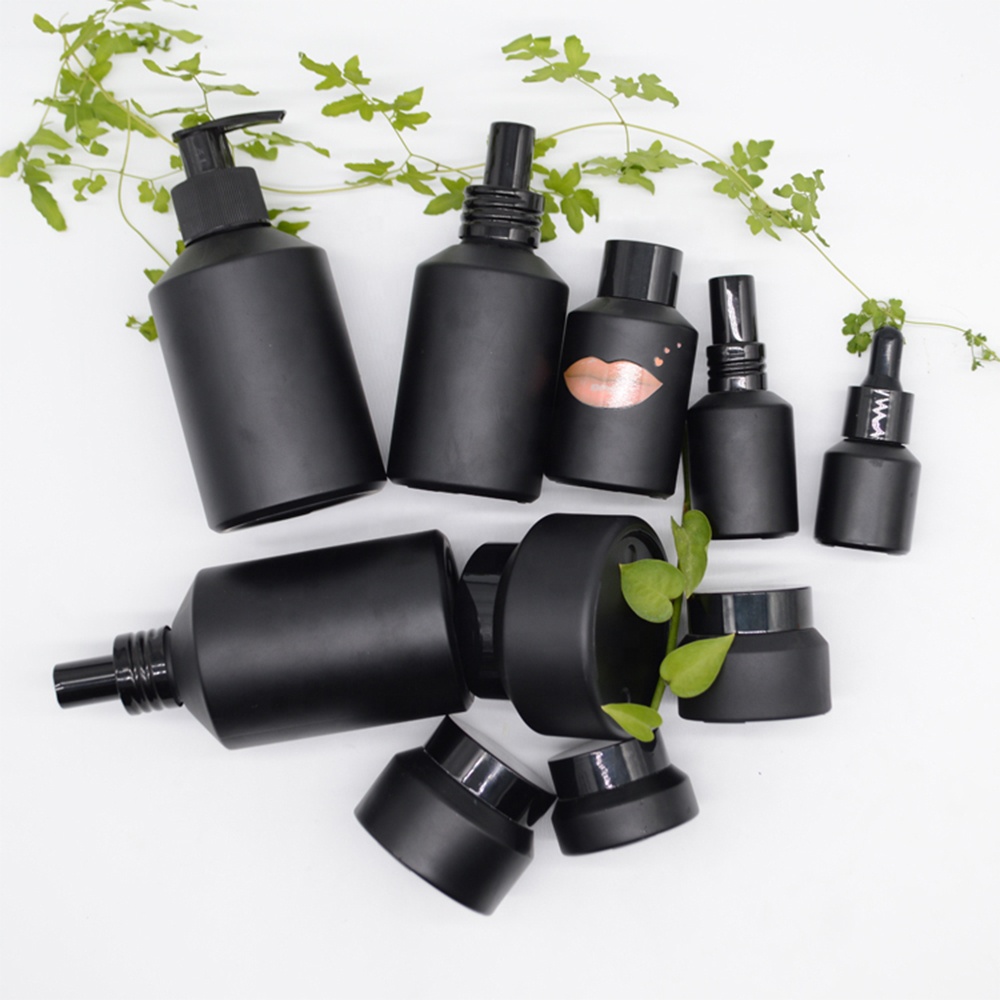 Wholesale Custom Made 50g 30ml120ml Glass bottle Luxury Cosmetic skincare Jar Packaging