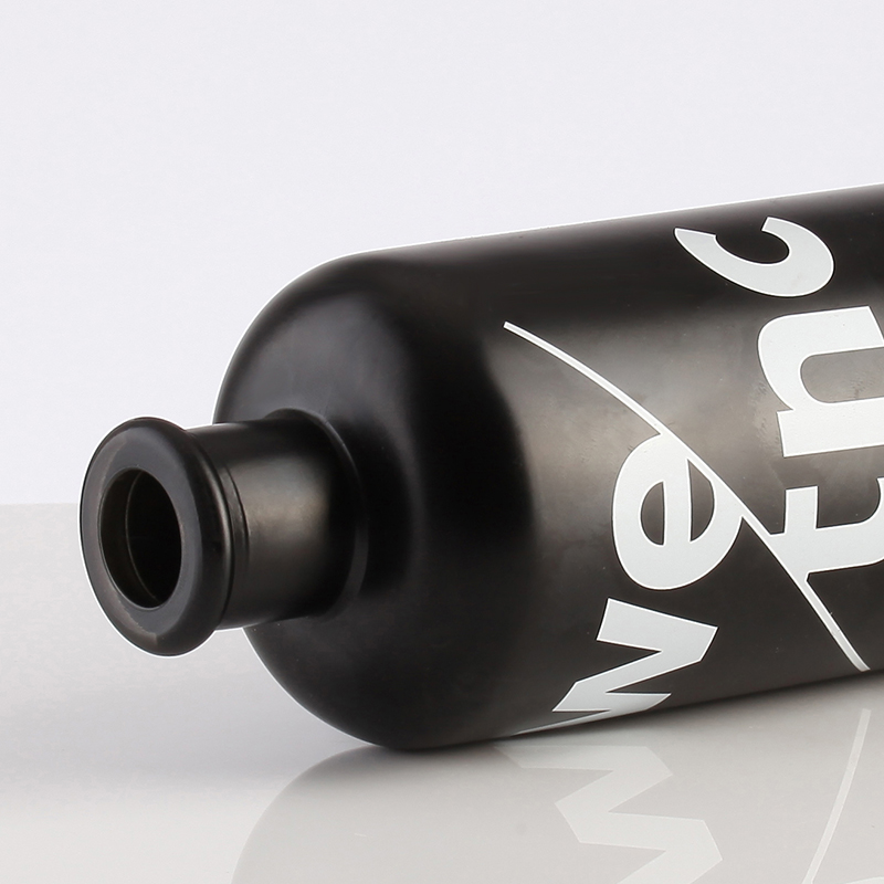 Wholesale Custom Matte Black 200ml 500ml Frosted Glass Bottle For Liquor
