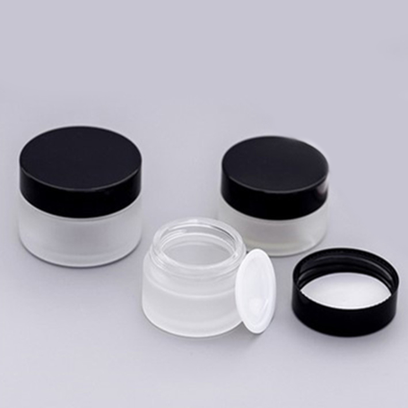 Wholesale Custom Mini Cosmetic Container Portable 3ml 5ml 10ml Concentrate Jar Glass Jar with Screw Cap