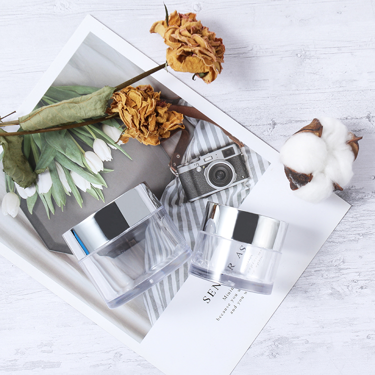 Wholesale Custom Private Label 2OZ PS acrylic nail dipping powder container for nails beauty