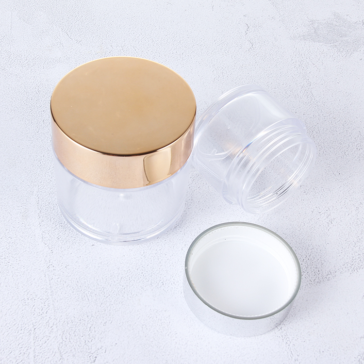 Wholesale Custom Private Label 2OZ PS acrylic nail dipping powder container for nails beauty