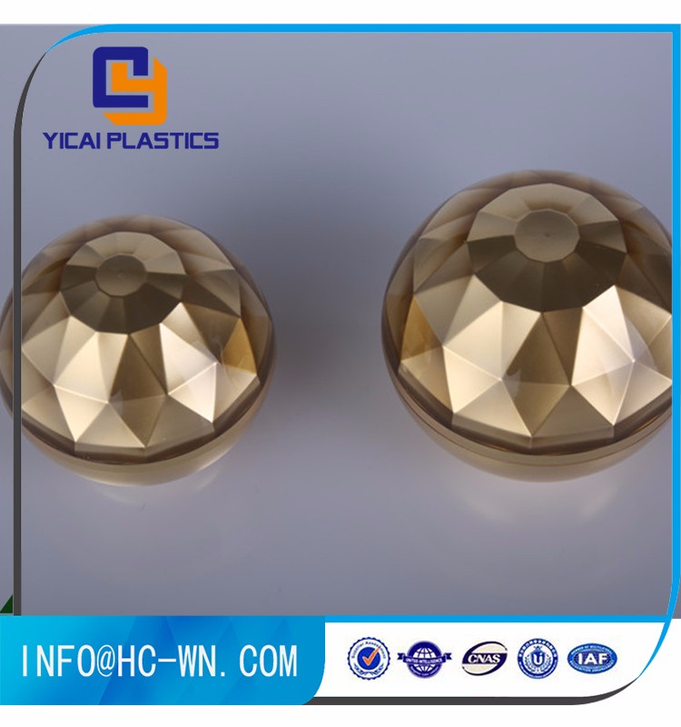 Wholesale Custom Size Plastic Empty Luxury Gold Cosmetic Cream Jar