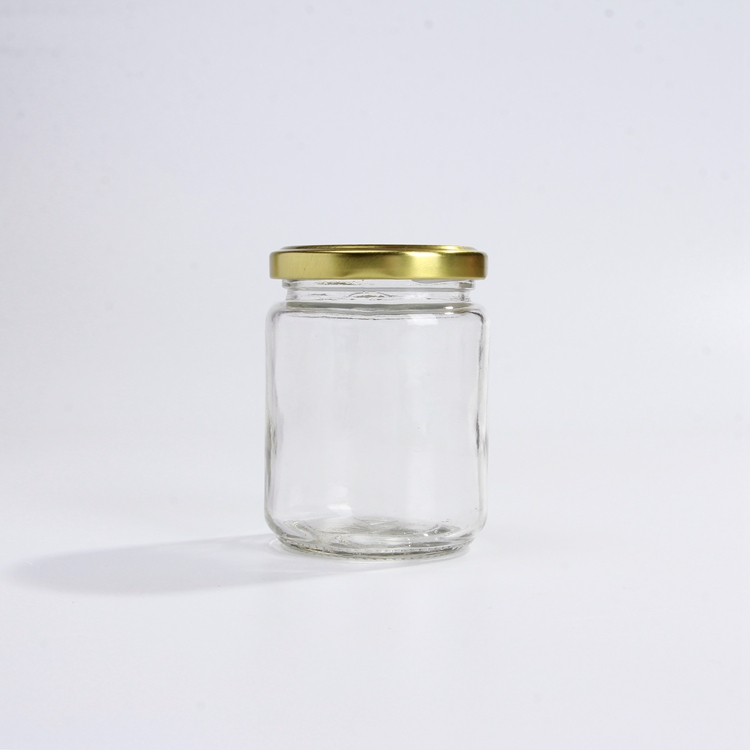 Wholesale Custom Small Round 50 80ml 100ml 250ml wide Mouth Glass Jars Mini Cream BottlesTomato Sauce Caviar Ketchup Sealed Jars