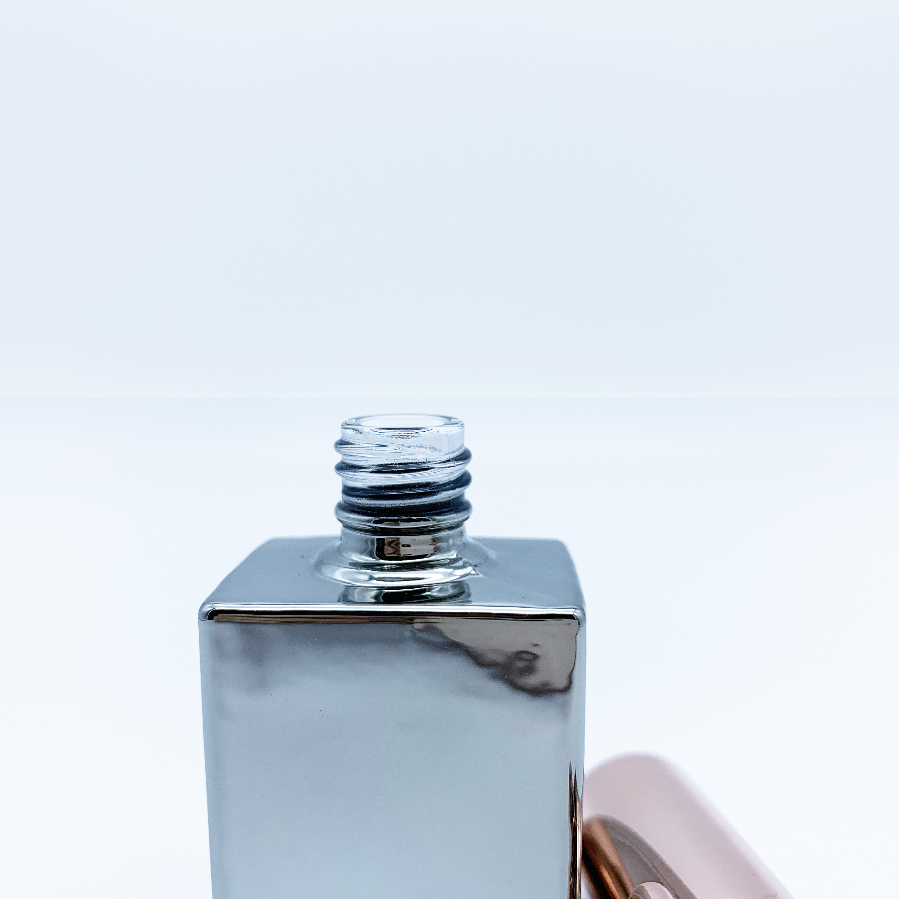 Wholesale Custom UV Polish Gel Empty Black Square Nail Polish Bottle rectangle With Brush