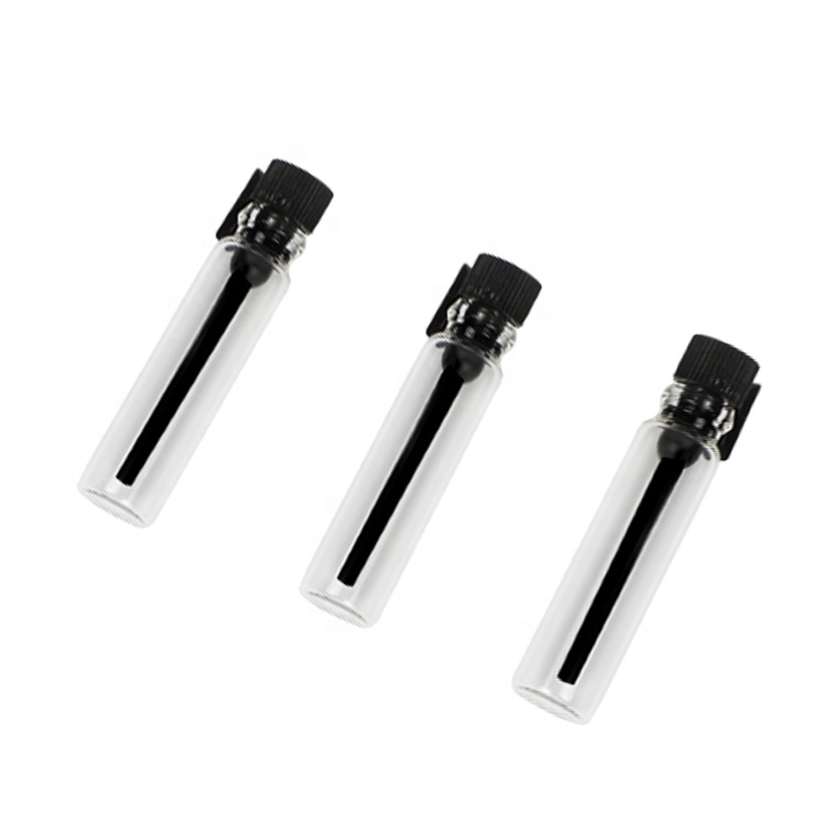 Wholesale Customization Cosmetic Empty Mini Test Tube Glass 1ml 2ml Perfume Sample Packaging