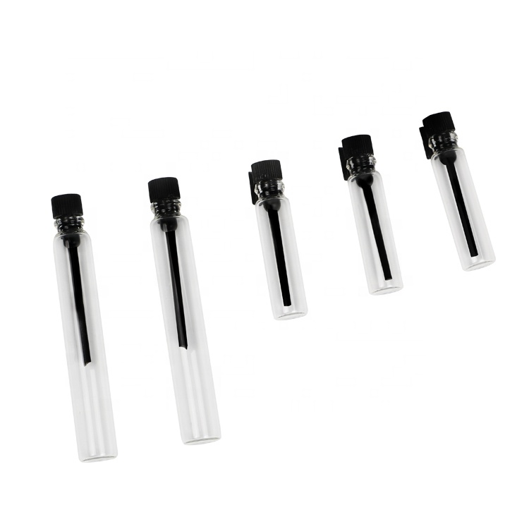 Wholesale Customization Cosmetic Empty Mini Test Tube Glass 1ml 2ml Perfume Sample Packaging