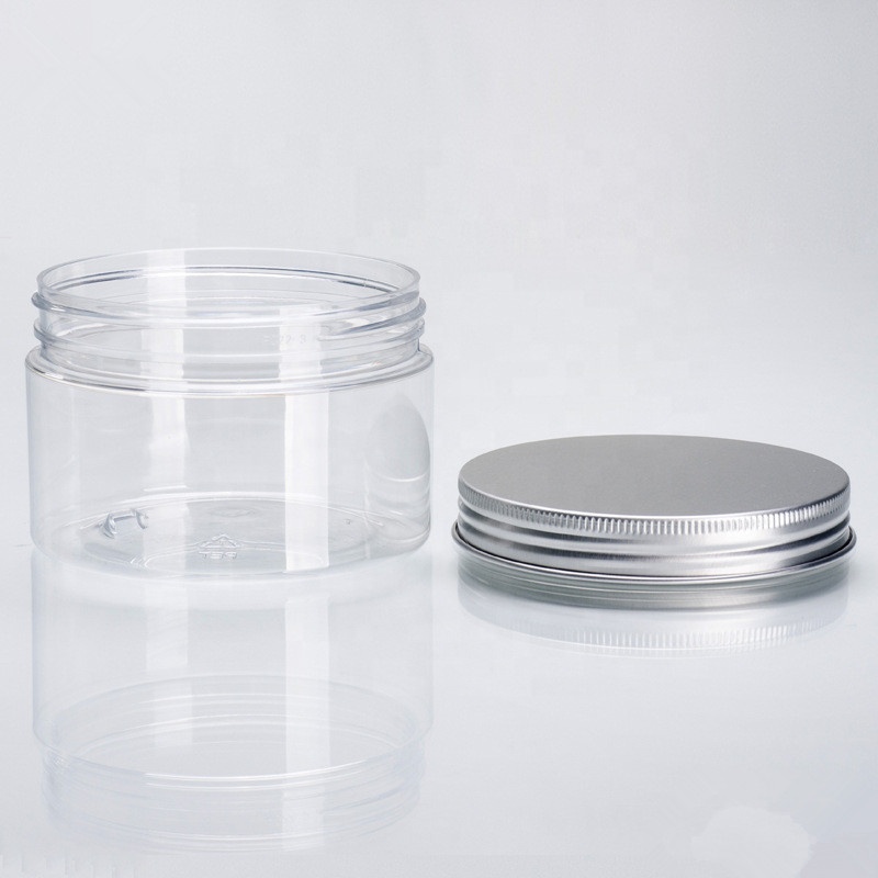 Wholesale Customize 100ml 120ml 150Mml 200ml 250ml 500ml Transparent PET plastic can matte cosmetics jars