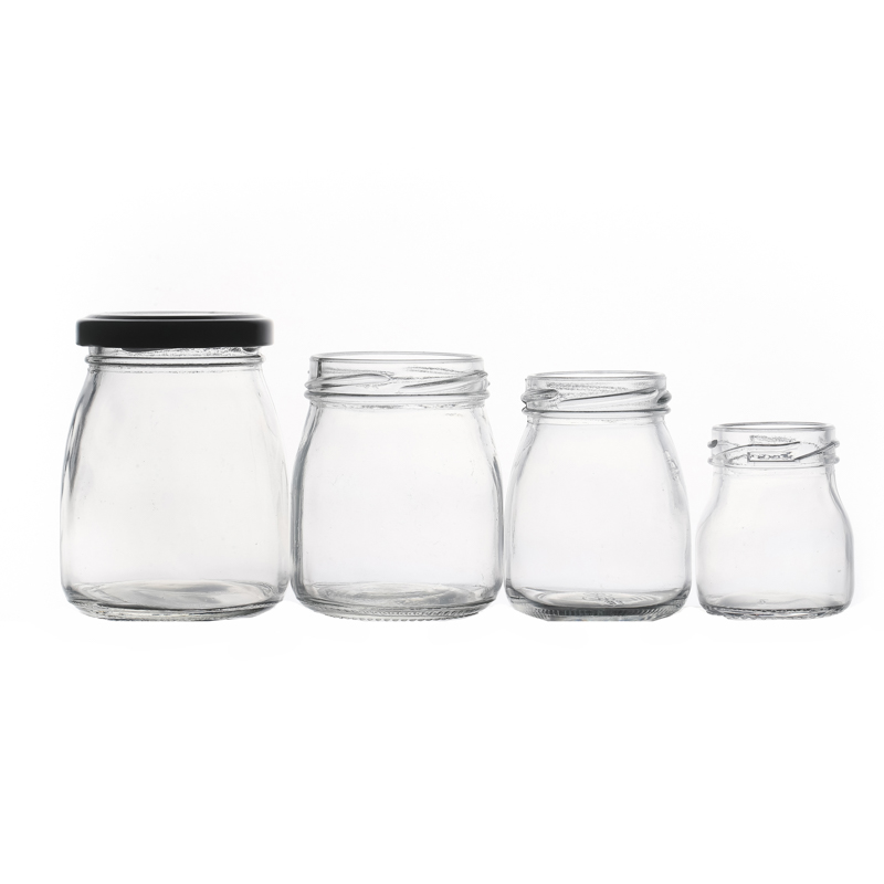 Wholesale Customize Cheap Empty Round Pudding Glass Jar Packaging