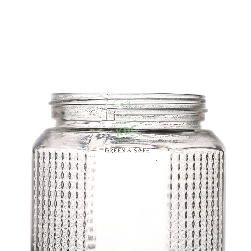 Wholesale Customize Food Package Round Empty 900ml Glass Jars and Bottles