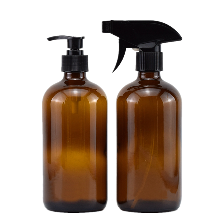 Wholesale Customize Logo 16oz 32oz Spray Bottle Boston Glass Bottle 500ml