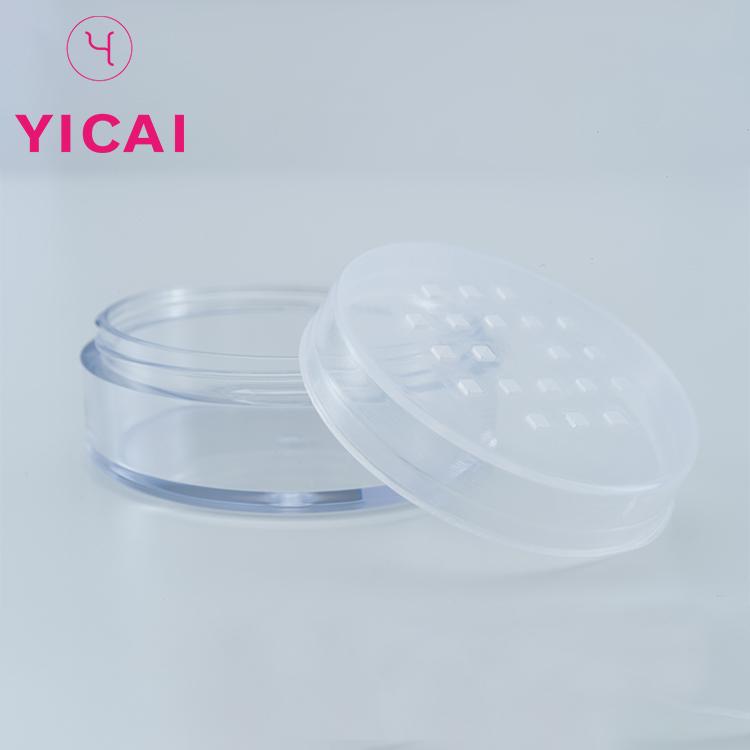 Wholesale Customized 10g 30g 50g Loose Powder Dip Powder Acrylic Round Jar With Sifter