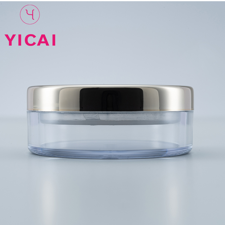 Wholesale Customized 10g 30g 50g Loose Powder Dip Powder Acrylic Round Jar With Sifter