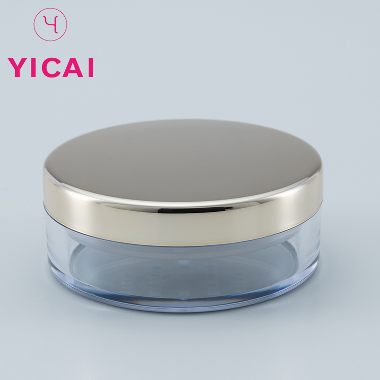 Wholesale Customized 10g 30g 50g Loose Powder Dip Powder Acrylic Round Jar With Sifter