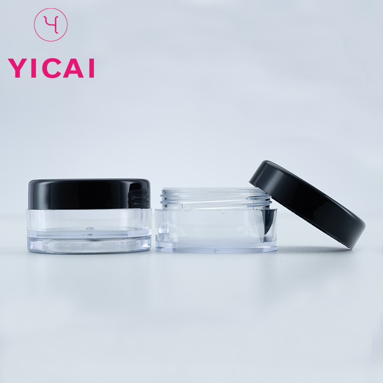 Wholesale Customized 10g Acrylic Clear Small Nail Powder Sifter Jar