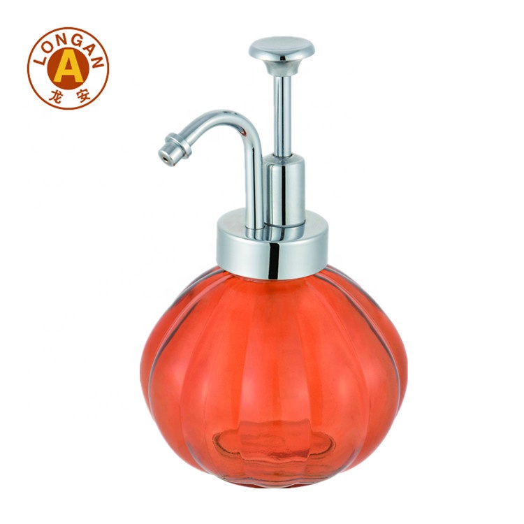 Wholesale Customized 300Ml Empty Clear Airless Pump Glass Shampoo Dispenser Spray Bottle With Lotion Pump Soap Factory China