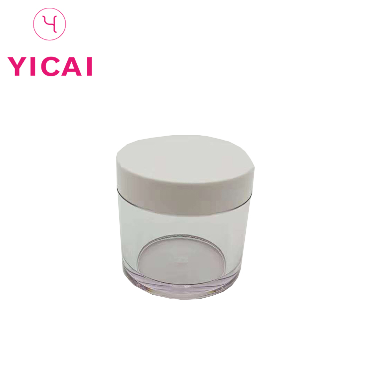 Wholesale Customized Clear 4oz Round Petg Cosmetic Dipping Powder Jar