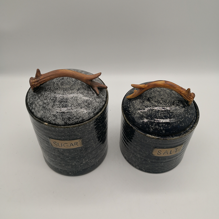 Wholesale Customized Food Ceramic Decorative Candy Jars Containers With Lid