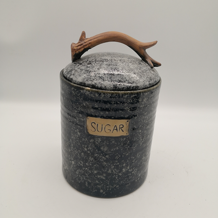 Wholesale Customized Food Ceramic Decorative Candy Jars Containers With Lid