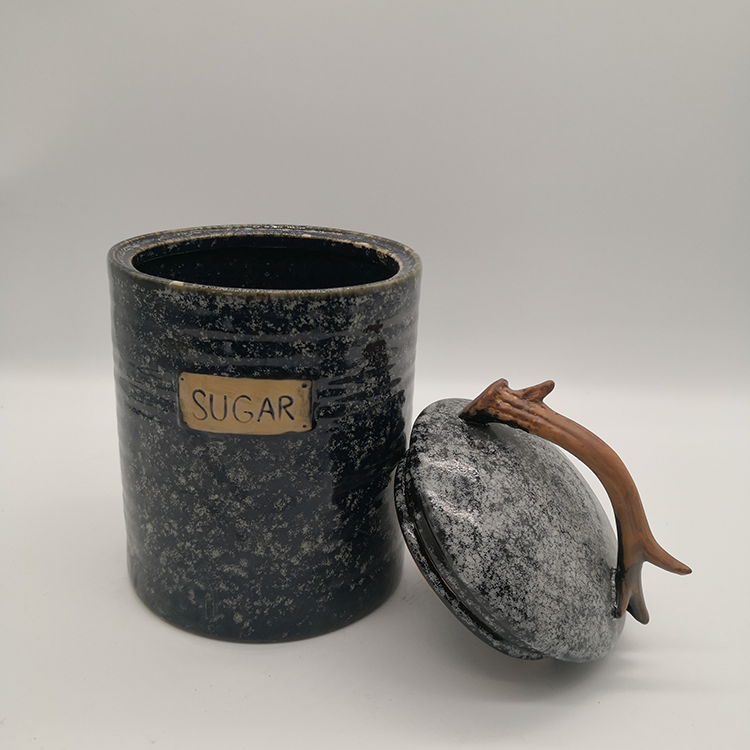 Wholesale Customized Food Ceramic Decorative Candy Jars Containers With Lid