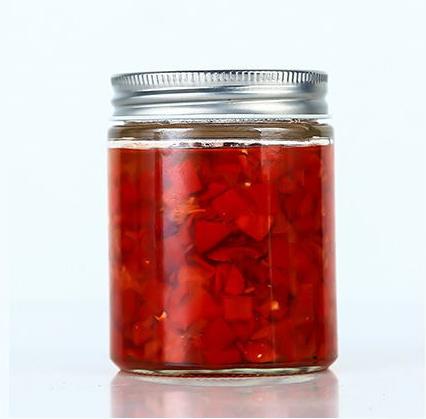 Wholesale Customized Glass Round Jam Honey Candy Nuts Food Jars With Aluminum Cap