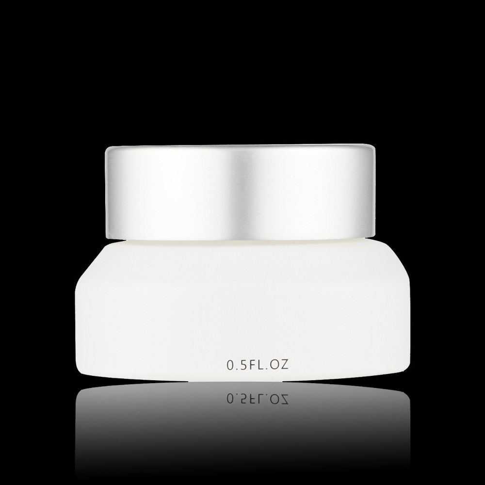 Wholesale Customized High Quality 15g Clear Round Straight Sided Glass Jars With Lid For Skincare