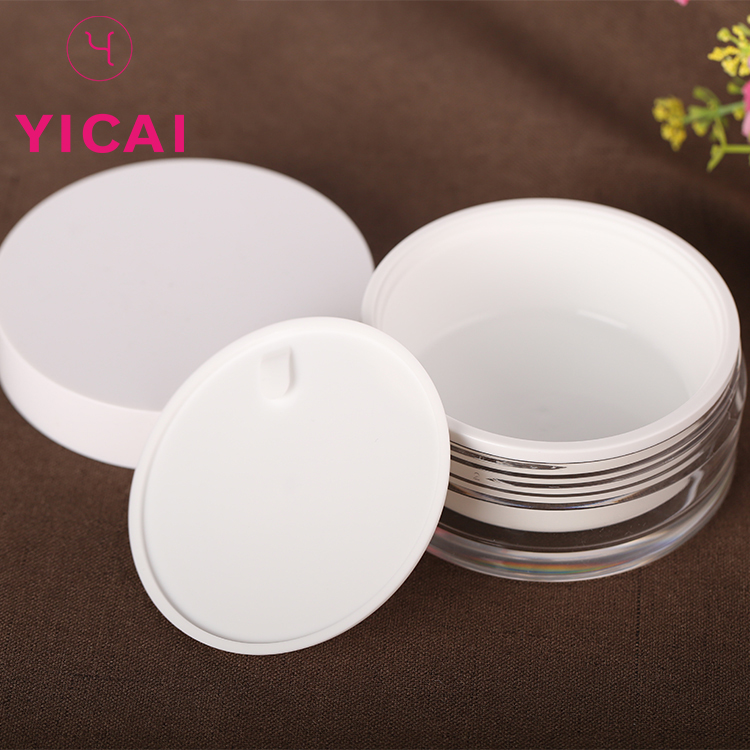Wholesale Customized High Quality Acrylic 4oz Double Wall Cosmetic Biodegradable Jars