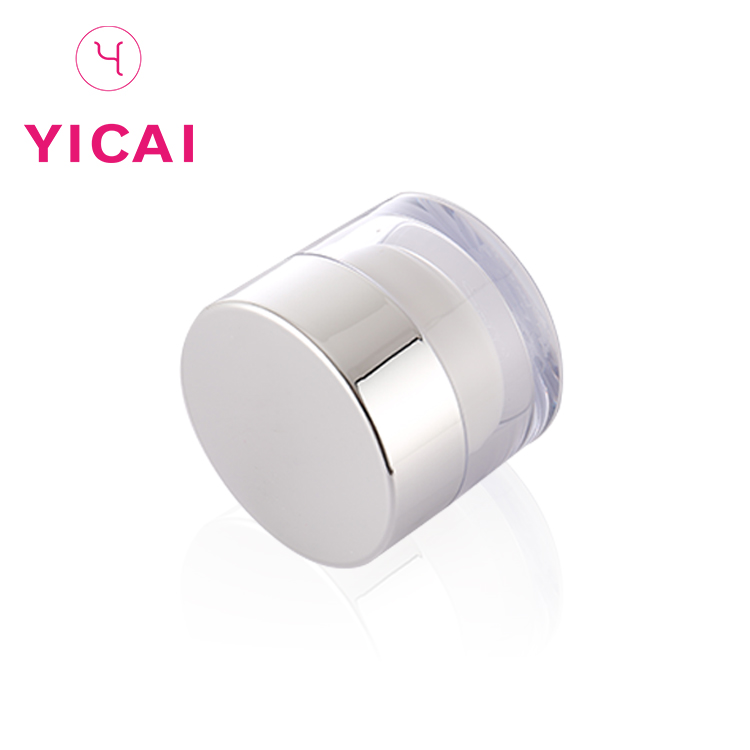 Wholesale Customized High Quality Double Wall Pp Plastic Cosmetic Seal Acrylic Jar