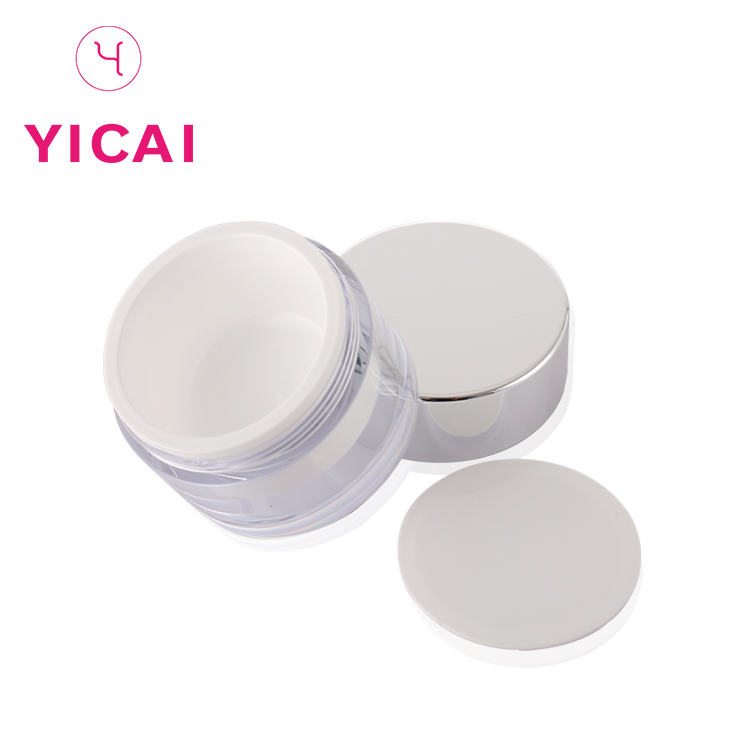 Wholesale Customized High Quality Double Wall Pp Plastic Cosmetic Seal Acrylic Jar