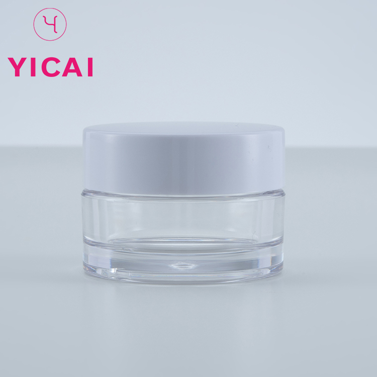 Wholesale Customized Round Cosmetic Cream PETG Jar With Plastic Cap