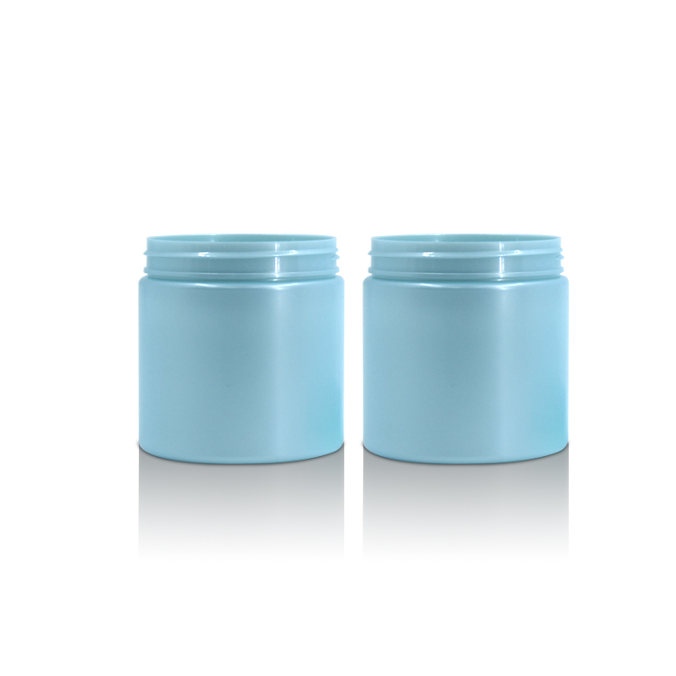 Wholesale Cyan Color 100ml Skincare Gel Cream Body Care Packaging Plastic Container Jar 100g