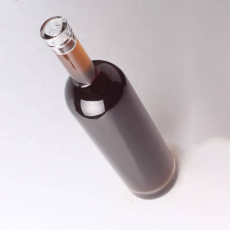 Wholesale Dark Green Liquor Glass Bottle 75cl Thick Bottom Glass Bottle