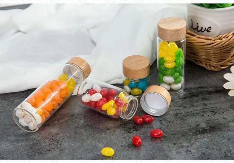 Wholesale Different Size Food Storage Glass Jar With Bamboo Lid