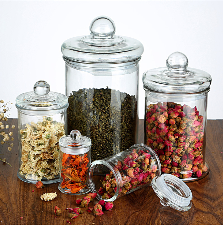 Wholesale Domestic 150ml 350ml 750ml 1200ml Glass Storage Jar in Xuzhou