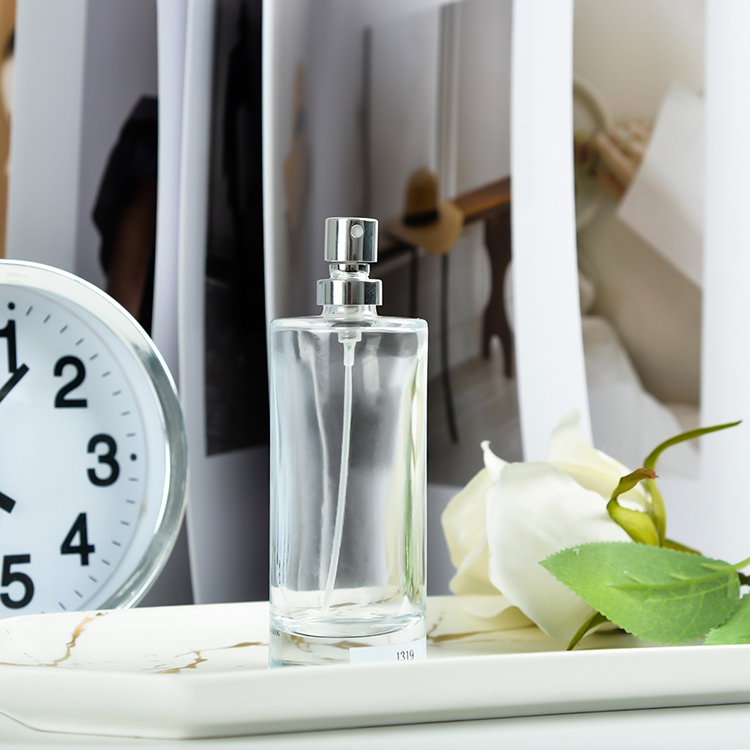 Wholesale Ecofriendly Mini Spray Pump Bottles Luxury Perfume Bottle 100ml Glass Recycled Ready To Ship