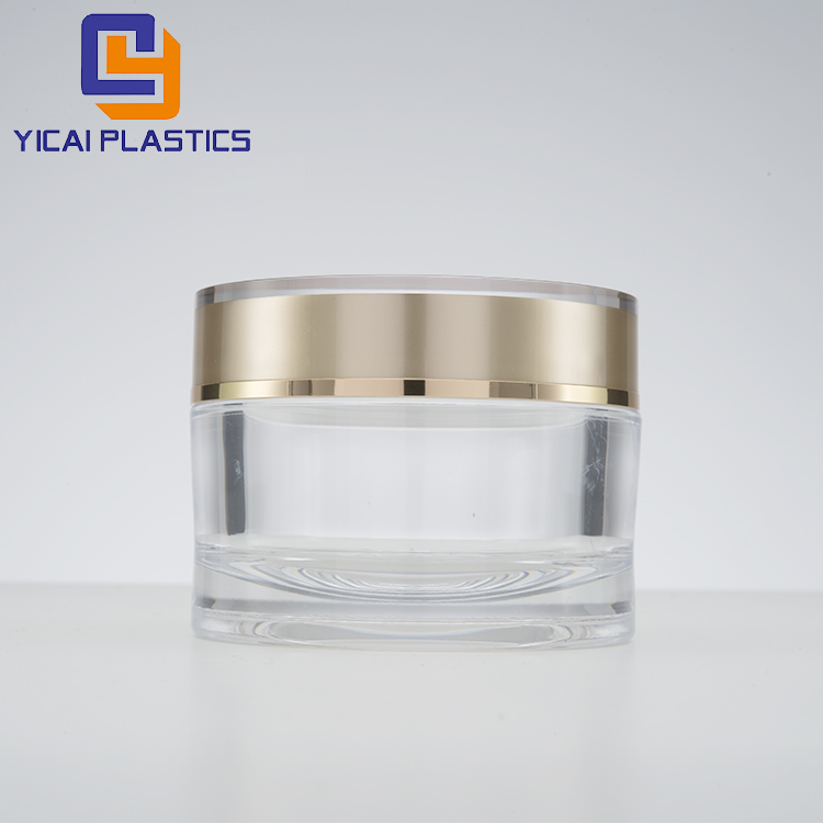 Wholesale Elegant Cream Jar Face Cosmetic Cream Jars,Plastic Round Airless Jar