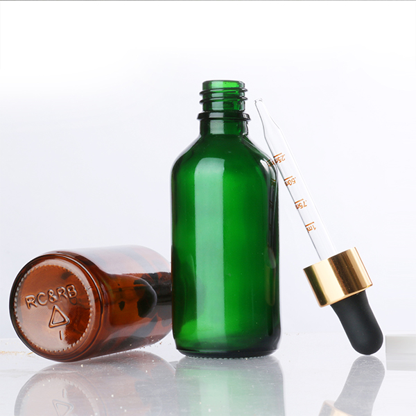 Wholesale Eliquid Essential Oil Bottle 1oz 30ml 60ml Clear Boston Round Glass Dropper Bottle With Tamperproof Cap