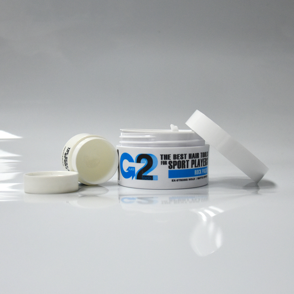 Wholesale Empty 10g 80g Round White Silk Printing Eye Cream Facial Care Hair Wax Plastic Jar for Skincare